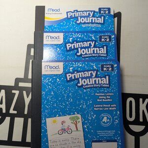 3x Mead Primary Journal Creative Story Tablet Grades k-12